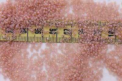 Vintage French 13/0  Glass Seed Beads Opal Dusty Rose #2 Crafts Jewelry / 1/2oz • $3.15