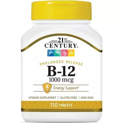 21st Century Prolonged Release Vitamin B-12 1000 Mcg 110 Tabs • $9.17