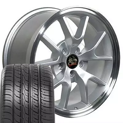 18 Inch Silver 3810 Wheels & Tires Fit Ford Mustang 1994-2004 FR500 Rims • $1132