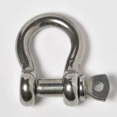 3/8  Marine Anchor Bow Shackle Clevis DRing 304 Stainless Steel Sailboat Rigging • $8.99