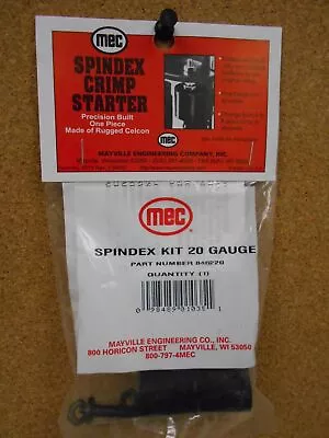 Mec Reloader Crimp Starter Spindex Kit 20 Gauge 6 & 8 Point 846220 • $19.99