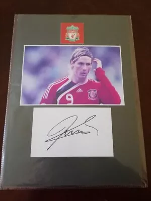 £29.95 • Buy Fernando Torres Liverpool / Spain Legend Hand-signed Photocard