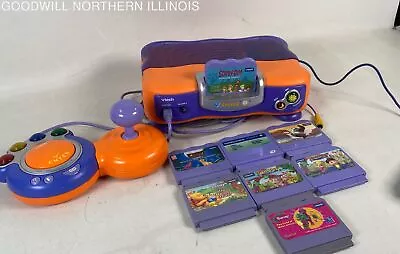VTech V.Smile TV Learning System Game Console W/Games AS IS Untested • $9.99