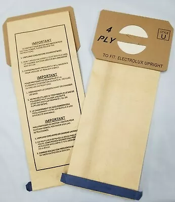 $54.95 • Buy 100 Bags For Electrolux Aerus Proteam Upright Vacuum Cleaner STYLE U 4 PLY Bag 