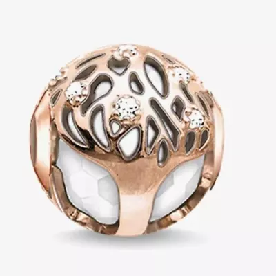 NEW Thomas Sabo Karma Bead K0169 Tree Of Life Sterling Silver Rose Gold Plated • $179