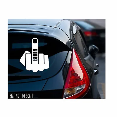 Middle Finger Biden Decal Sticker - Anti-Biden Funny Middle Finger  5  • $3.99