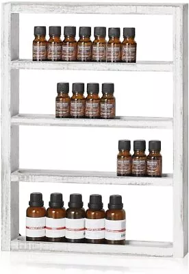 Essential Oil Storage Wall Mounted Wooden Display Shelf Rack For  Nail Polish • $16.99