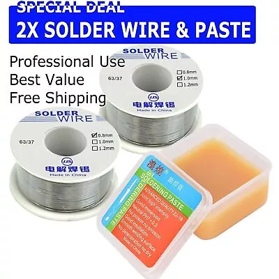 60-40  Tin Rosin Core Solder Wire For Electrical Soldering Sn60 Flux 0.1mm 0.8mm • $9.99
