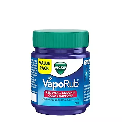 Vicks VapoRub Cold Cough Vaporize Rub Blocked Nose Headache Nasal Congestion • $12.82