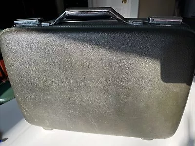 VTG American Tourister Tiara Hard Shell Green Suitcase Briefcase 19”x12”x5” • $21