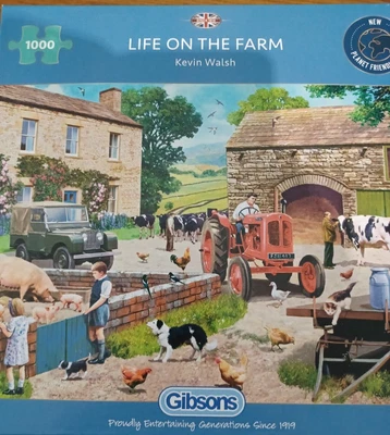 £3.50 • Buy LIFE ON THE FARM - Kevin Walsh - Gibsons 1000 Piece Jigsaw