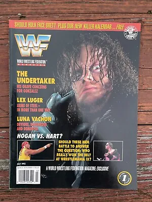 WWF Wrestling Magazine THE UNDERTAKER July 1993 - Merchandise Catalog & Poster • $24.99