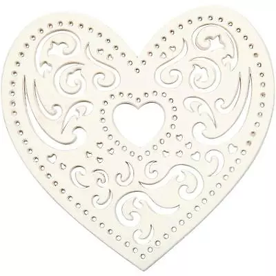 18 Filigree Lace Love Heart Cut Out Wedding Invitation Card Craft Embellishments • £3.99