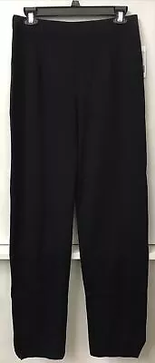 Exclusively Misook Black Knit Straight Leg Pants Size S Small Style MP31 NWT • $64.95