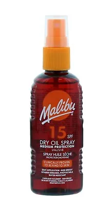 Malibu Sun Tan Protection Dry Oil Spray SPF15 Medium Protection - 100ml • £6.49