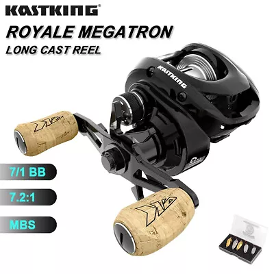 Kastking Royale Megatron Long Cast Baitcasting Fishing Reel Freshwater Reel+Lure • £65.08