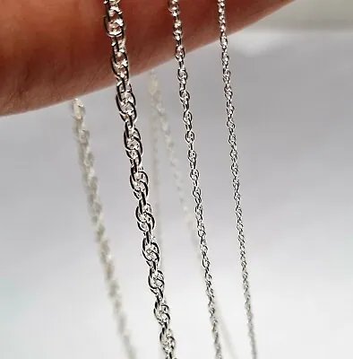 Sterling Silver Necklace Chain Solid Twisted Prince Of Wales 925 - Various Sizes • £6.36