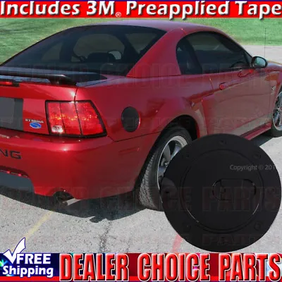 1999 2000 2001 2002 2003 2004 FORD MUSTANG BLACK Painted Gas Door COVER Overlay • $24.69