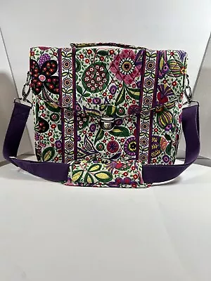 Vera Bradley Viva La Vera Attaché Messenger Bag Retired Pattern  • $55.25