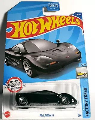 2022 Hot Wheels #107 McLaren F1 Black HW Factory Fresh 1:64 Ryu's Rides - NIP • $5.70