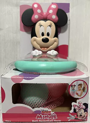 New Disney Minnie Mouse Baby Girl Bath Toy Basketball Hoop Pink-Green • $14.99