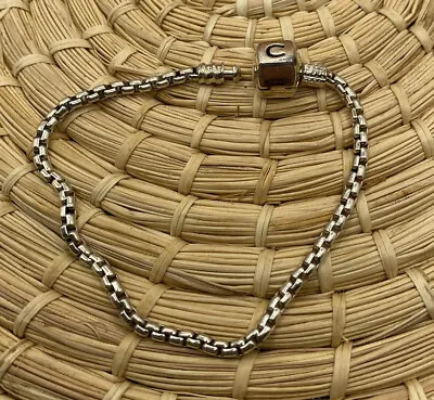 Chamilia Sterling Silver Box Chain Venetian Link Charm's Bracelet  • £38.57