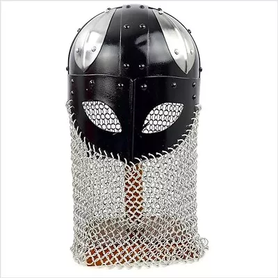 Medieval Armour Protective Gjermundbu Wearable Viking Helmet With Chain Aventail • $67.50