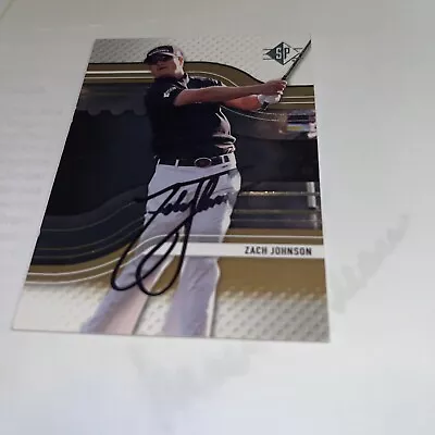 $14.70 • Buy Zach Johnson   Signed 2012 UD SP Golf Card