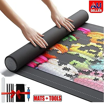 1500 PCS Jigsaw Puzzle Roll Up Mat Puzzle Storage Saver Pad Toys With Inflator • $16.99