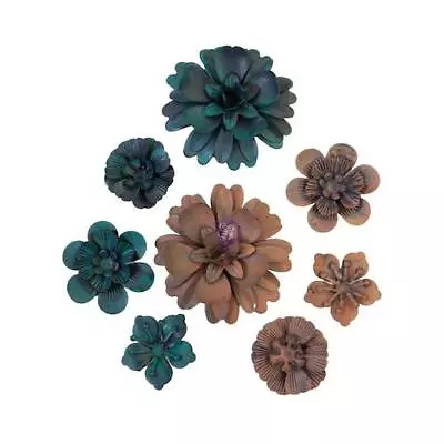 Prima Finnabair Mechanicals Metal Embellishments - Desert Flowers 8pcs • £8.99