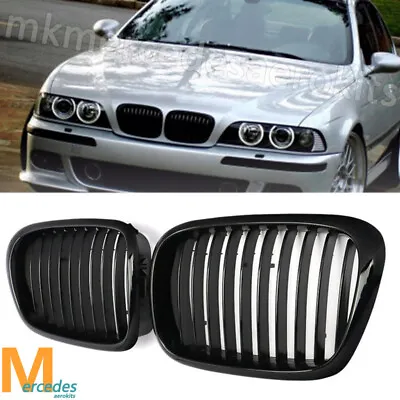 For 99-03 BMW 5 Series E39 528i 525i 540i Grill Front Kidney Grille Glossy Black • $30.98