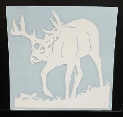 $3.99 • Buy Deer Sticker Decal Hunting Sticker Walking Buck Truck/Car 5x5 Inch # 18