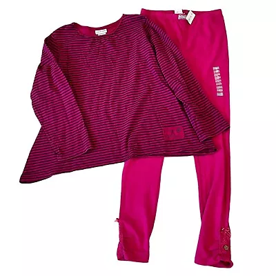 Naartjie Kids Girls Vintage Size 9/10 Long Sleeve Blouse & Leggings Outfit Set • $24