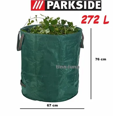 £7.99 • Buy Parkside Heavy Duty Garden Waste Bag Reusable Sack Garden Leaves Grass Bin 
