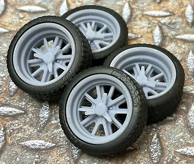 Resin 21/20 Inch “Halibrand Eleanor ” Model Car Wheels/Tires 1/24 Scale • $16.99