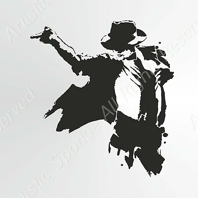 Michael Jackson Reusable Stencil A5 A4 A3 Pop King Star Singer Music / Michael1 • £2.99