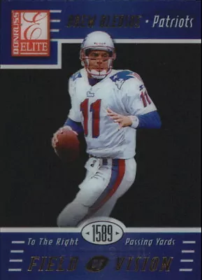 1999 Donruss Elite Field Of Vision Patriots Football Card #6C Drew Bledsoe/1589 • $1.50