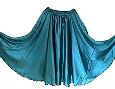 £14.99 • Buy 6M Satin Skirt Belly Dancing Colourful Tribal Gypsy Maxi Tiered Skirts