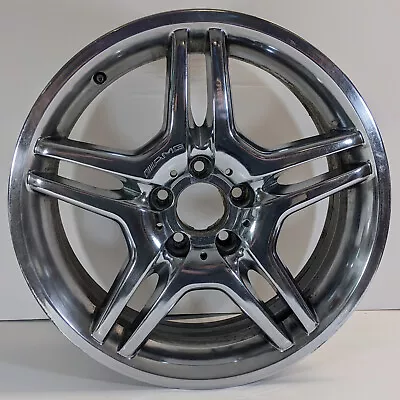 Mercedes E55 FRONT CHROME Wheel Rim 18x8 18  2114012602 W211 E500 AMG OEM 65316 • $399.99