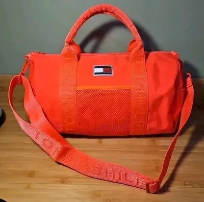 Tommy Hilfiger Girl Mini Duffle Gym Bag Neon Melon Orange  • $29.99