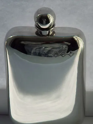 £21 • Buy Sheffied Pewter.6oz Stamped Pewter Hip Flask With Ball Top 