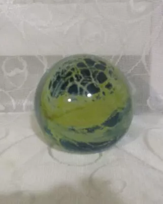 Mdina Sea And Sand Art Glass Paperweight Signed. • £17.99