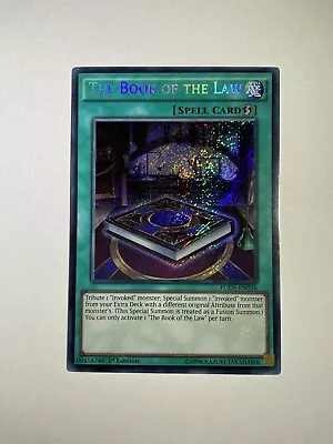 FUEN-EN036 The Book Of The Law Secret Rare 1st Edition YuGiOh Card • £1.50