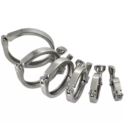 0.5 To 8 Inch Tri Clamp Clover SS 316 Stainless Steel Sanitary Ferrule Fittings • $8.79