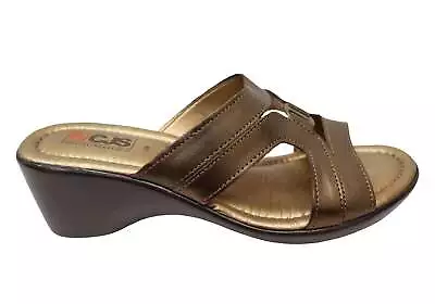 Country Jack Studio Womens C444 Leather Slides Sandals • £18.53