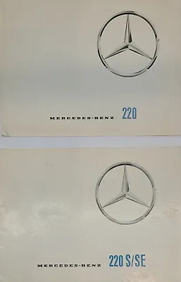 Original Vintage Car Sales Brochures (2) Mercedes Benz 220 S/se • $22.25