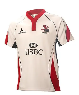 Olorun Diablo's Supporters Rugby Shirt White/Red S-2XL • £10