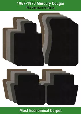 Lloyd Velourtex Front & Rear Row Carpet Mats For 1967-1970 Mercury Cougar  • $135.99