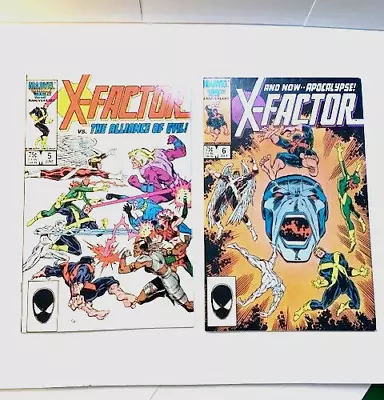 X-Factor #5 & #6 1st Cameo And Full Appearance Apocalypse - Lot Of 2 Books Vf/nm • $49.99