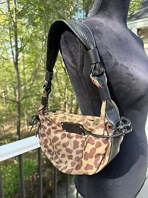 Kate Spade Vintage  Leopard Print Shoulder Bag Small Leather Handle • $48